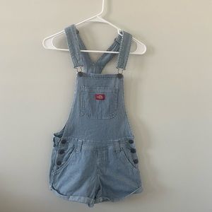 Dickies striped overalls